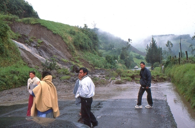 Jordskred i Andes